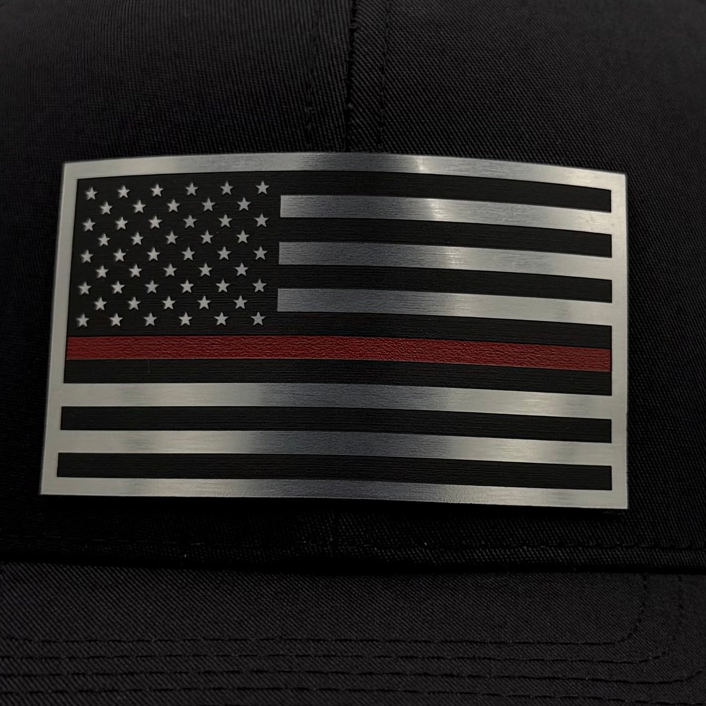 Thin Red Line American Flag Trucker Hat
