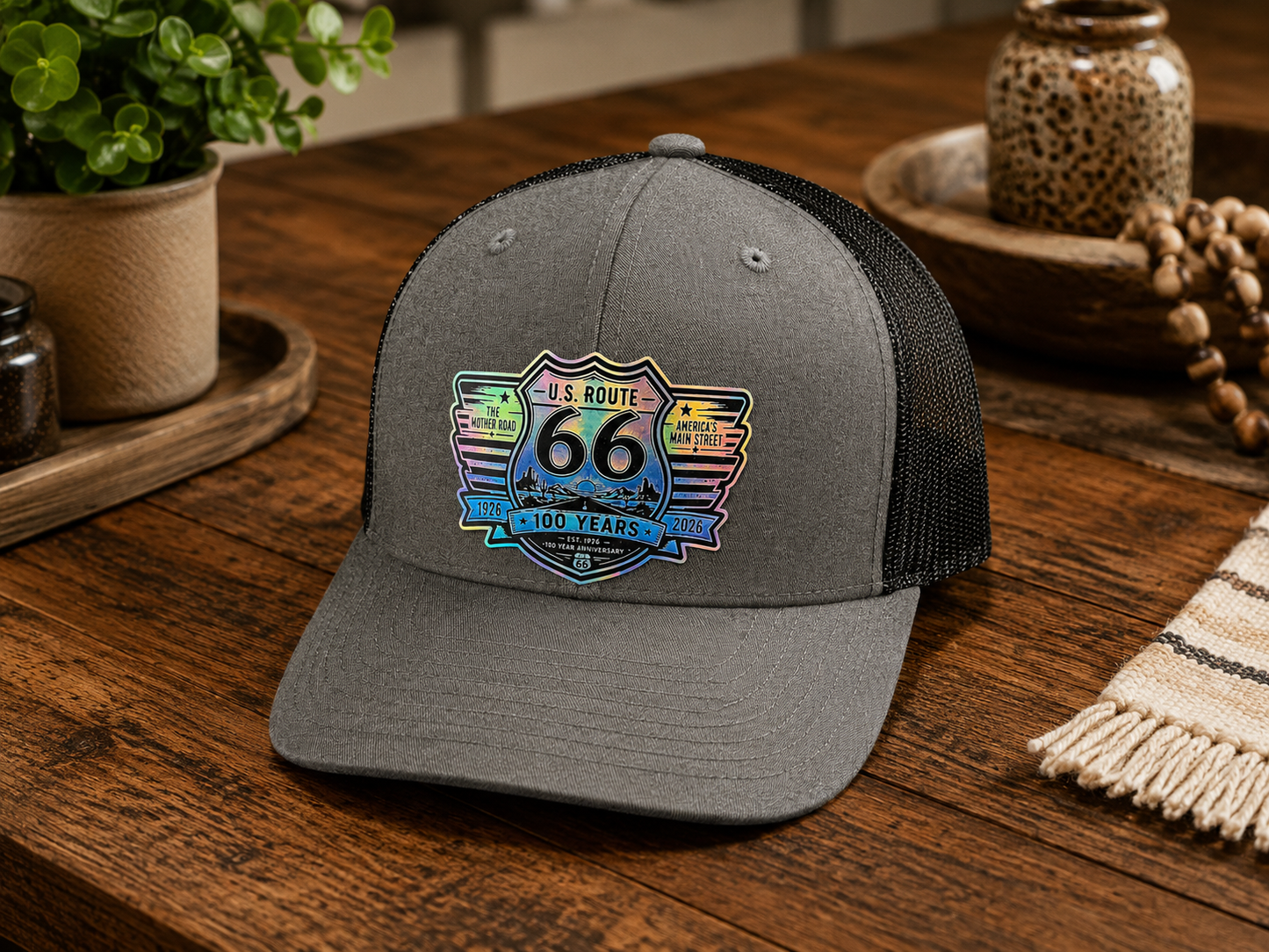 Route 66 Centennial Holographic Patch Hat